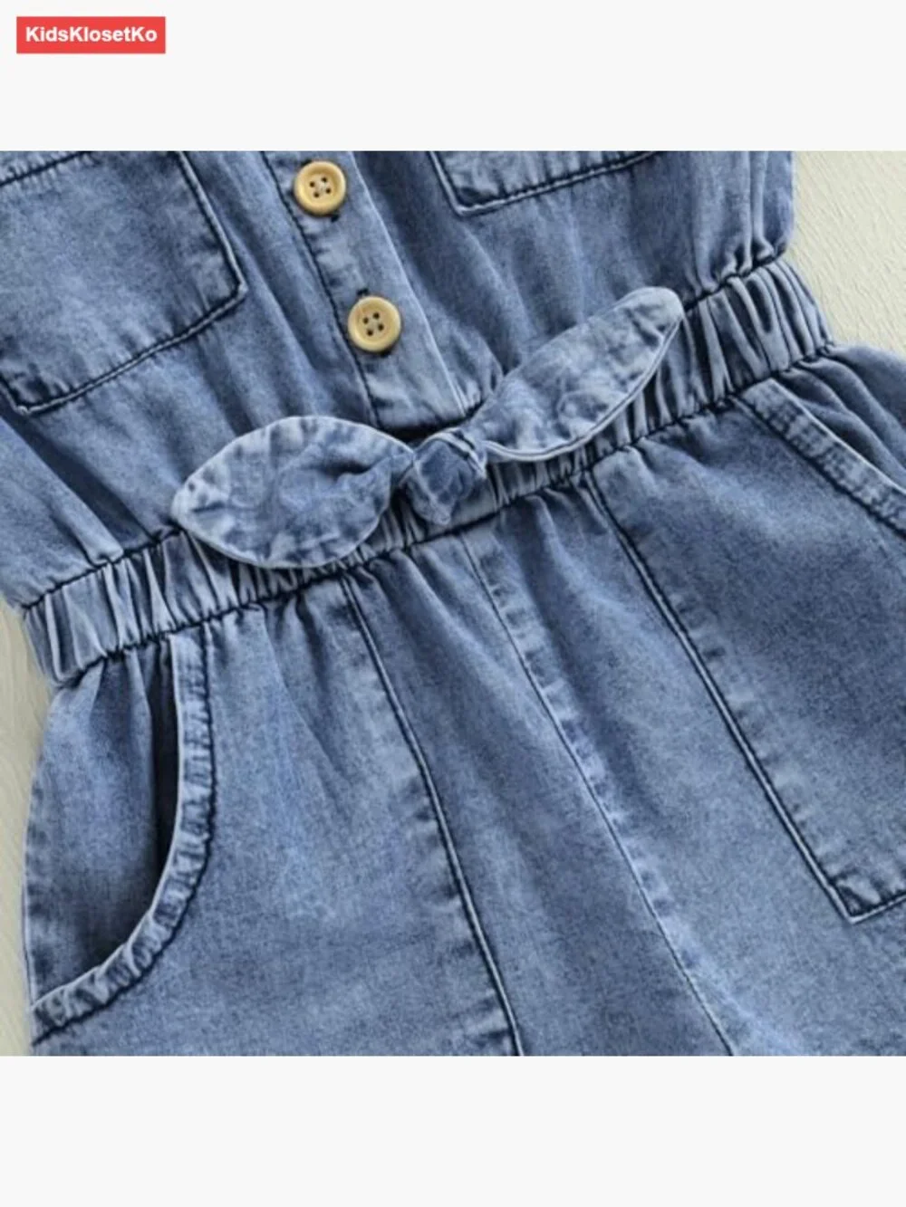 Toddler Denim Overalls Romper Jumpsuit Short Sleeve Summer Outfit